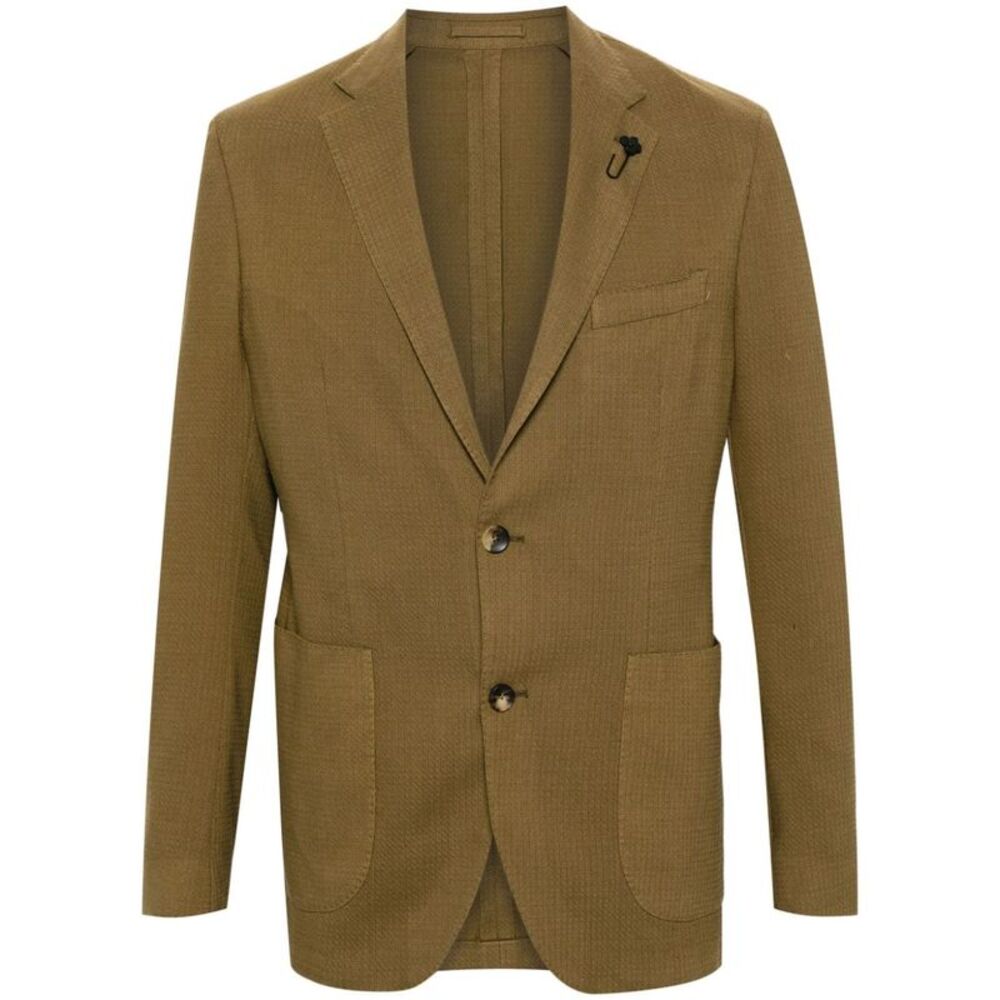 Lardini Men Textured Fabric Blazer